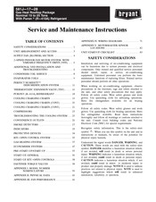 Bryant 581J-17-28 Service And Maintenance Instructions
