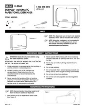 U-Line SOFPULL H-2861 Manual