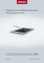 Miele CS 1411 Operating And Installation Instructions