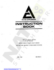 Allis-Chalmers MA-150B Instruction Book
