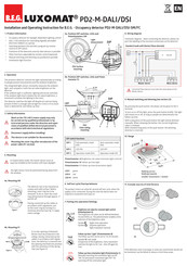 B.e.g. Luxomat PD2-M-DALI Installation And Operating Instruction