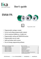 Lika EM58S PA User Manual