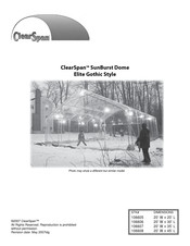 ClearSpan SunBurst Dome Elite Gothic Style Manual