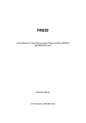 DTS INSIGHT FR830 Instruction Manual