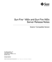 Sun Microsystems Sun Fire V60 Series Release Notes
