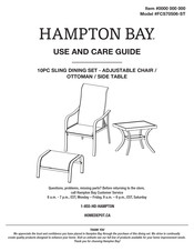 HAMPTON BAY FCS70506-ST Use And Care Manual