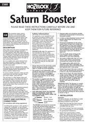 Hozelock Cyprio Saturn Booster 1560 Manual
