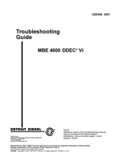 Detroit Diesel MBE 4000 DDEC VI Troubleshooting Manual