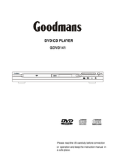 Goodmans GDVD141 Manual