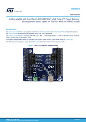 ST X-NUCLEO-USBPDM1 User Manual