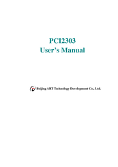 Art PCI2303 User Manual