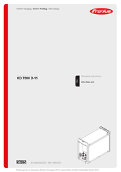 Fronius KD 7000 D-11 Operating Instructions Manual