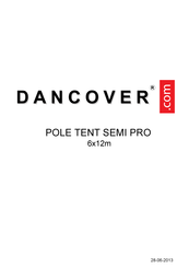 Dancover SEMI PRO 6x12m Quick Start Manual