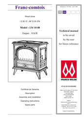 FRANCO BELGE Franc-comtois 134 10 08 Technical Manual