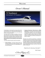 Sea Ray 52 Sundancer Owner's Manual