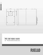 Riello RTC 4700-80 Installation, Operation And Service Manual