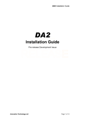 Innovative Technology DA2 Installation Manual