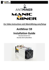 Antminer ManicMiner S9 Installation Manual
