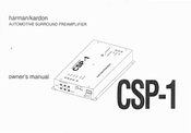 Harman Kardon CSP-1 Owner's Manual