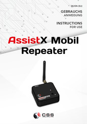 CSS AssistX Mobil Repeater Instructions For Use Manual