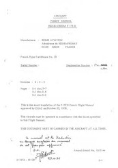 Reims Aviation Reims F 172 N Flight Manual