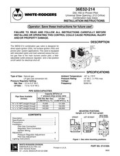 White Rodgers 36E52-214 Installation Instructions Manual
