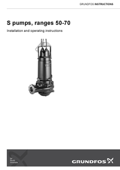 Grundfos S 70 Series Installation And Operating Instructions Manual