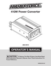 Menards MASTERFORCE 260-9519 Operator's Manual