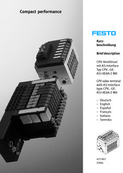 Festo CPV14-GE-ASI-8E8A-Z-M8 Manuals | ManualsLib