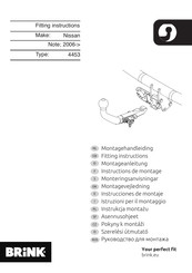 Brink 4453 Fitting Instructions Manual