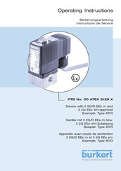 Burkert AC10 4-PD57 Series Operating Instructions Manual