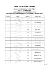 Sonoma 53SNR2001BAS Assembly Instructions Manual