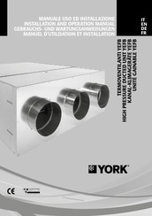 York YEFB 070 Installation And Operation Manual