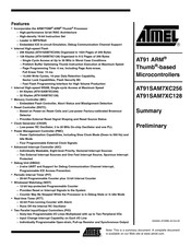 Atmel AT91SAM7XC256 Summary/Preliminary