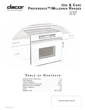 Dacor Preference RSD Series Use & Care Manual