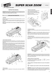 Clay Paky SUPER SCAN ZOOM Instruction Manual