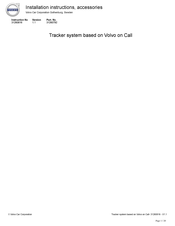 Volvo 31260792 Installation Instructions, Accessories