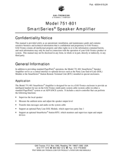 Hubbell Gai-Tronics SmartSeries 751-801 Manual