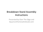 Over The Edge Breakdown Stand Assembly Instructions Manual