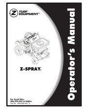 Exmark Z Turf Equipment Z-SPRAY Operator's Manual