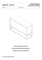 West Elm Streamline 938990 Assembly Instructions Manual