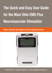 Med-Fit Comfy EMS Plus Quick And Easy User Manual
