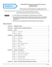 Nabco GT20 8300 Installation Manual