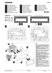 Siemens RLU220 Mounting Instructions