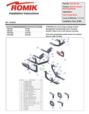 Romik 2137 2D Installation Instructions Manual
