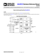 Analog Devices ADUCM310BBCZ-RL Hardware Reference Manual