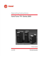 Trane VarioTrane TR1 2800 Series Operating Instructions Manual