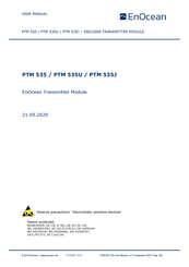 EnOcean PTM 535 User Manual