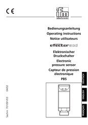 IFM Electronic efector 500 PB5 3 Series Operating Instructions Manual