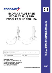 Robopac Ecoplat Plus Frd Manuals Manualslib